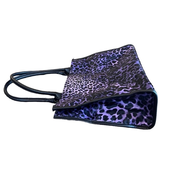 Neiman Marcus Purple Leopard Tote - Picture 10 of 11